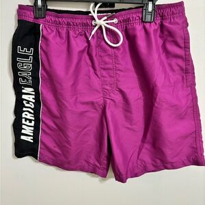 American Eagle Outfitters Men's Purple Swim Shorts